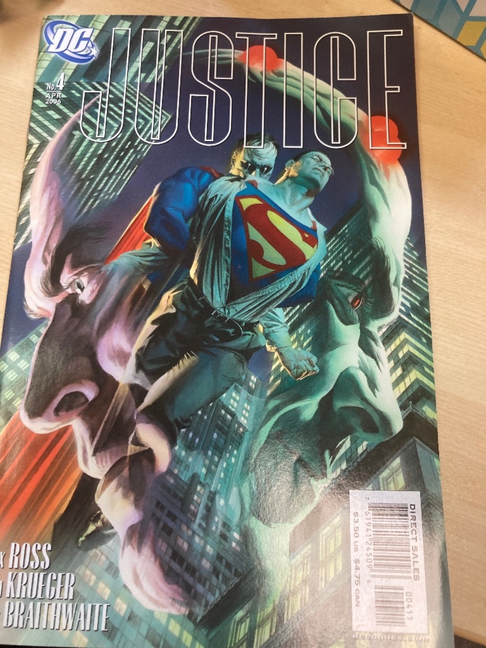Justice #4 NM DC Comic Books Alex Ross Superman